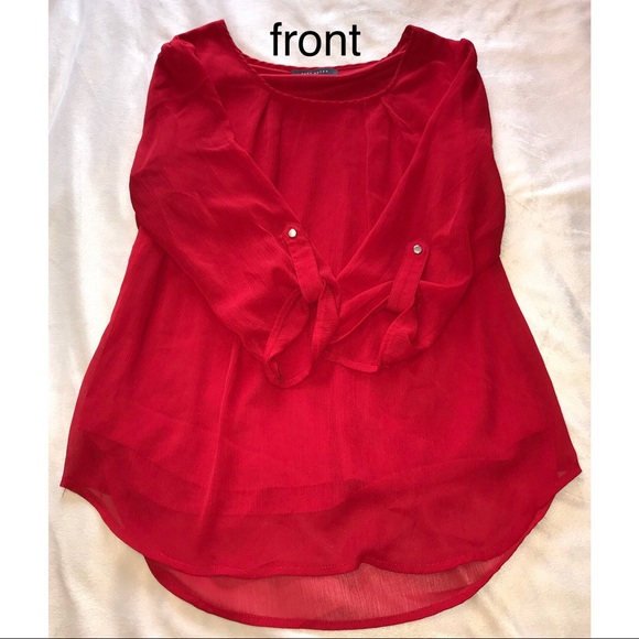 🍒3 for $12 - Suzy Shier Red Top - Picture 5 of 6